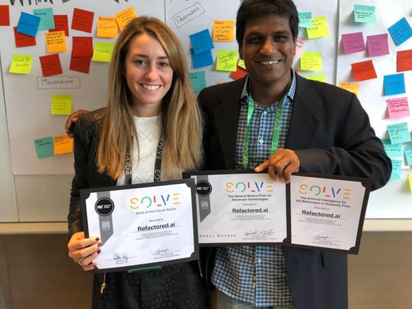 Abigail Jones and Ram Dhan Yadav Katamaraja from Colaberry Inc. 