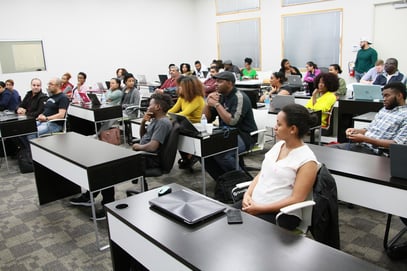 Colaberry students learning about Work of the Future